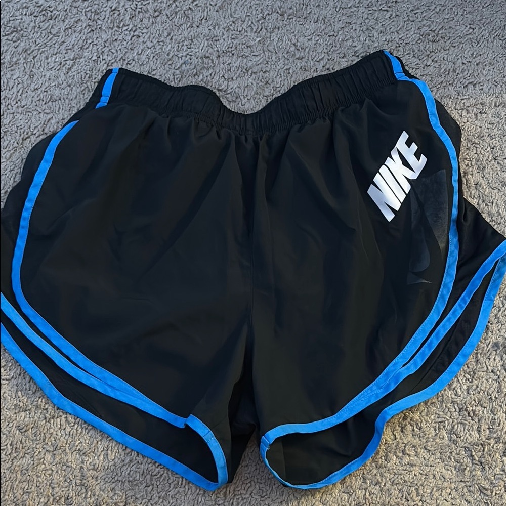 Nike Women's Black and Blue Shorts